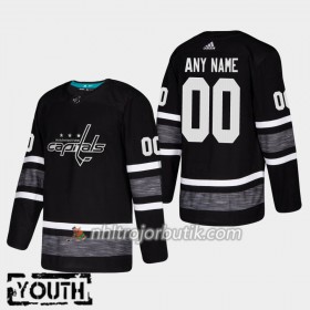 Barn Ishockey Washington Capitals tröja med eget tryck Svart 2019 All-Star Adidas Authentic